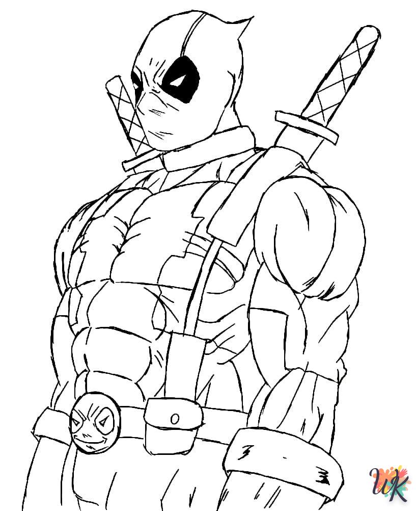 coloriage deadpool  a imprimer gratuit