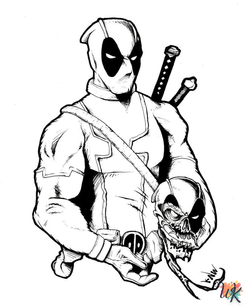 coloriage deadpool  a imprimer enfant 6 ans