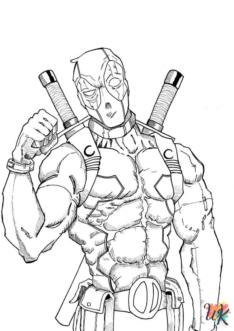 coloriage deadpool  bebe animaux a imprimer gratuit 2