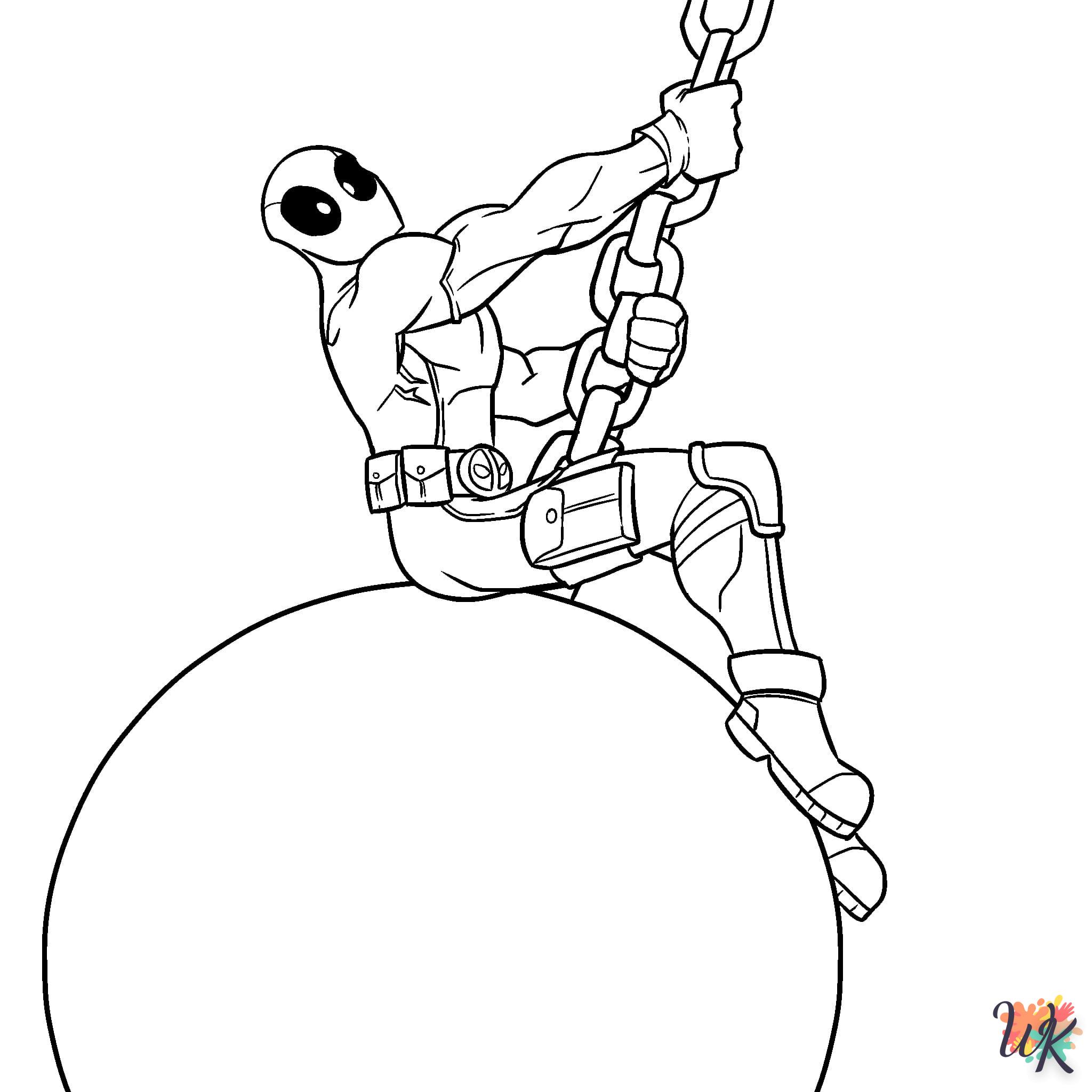 coloriage deadpool  pour enfant a imprimer gratuit