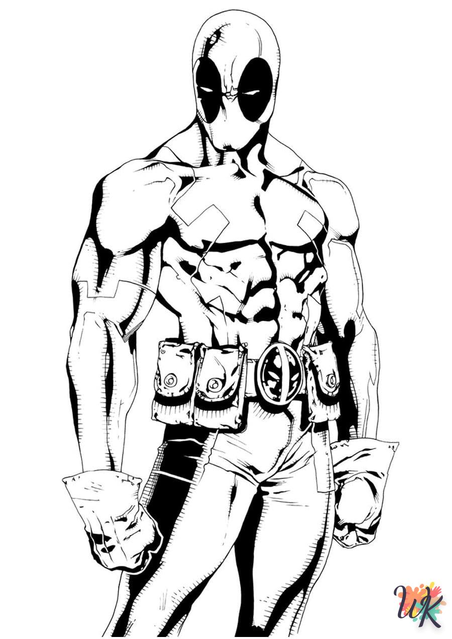 imprimer coloriage deadpool