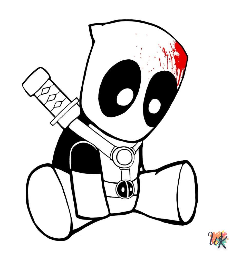 coloriage deadpool  a colorier en ligne gratuitement