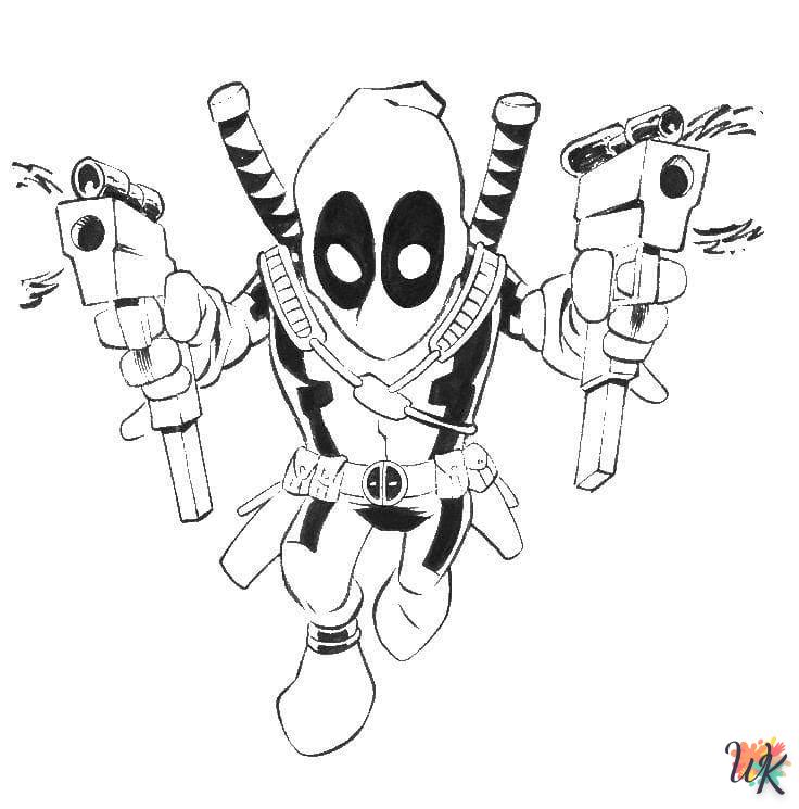 coloriage deadpool  en ligne 1