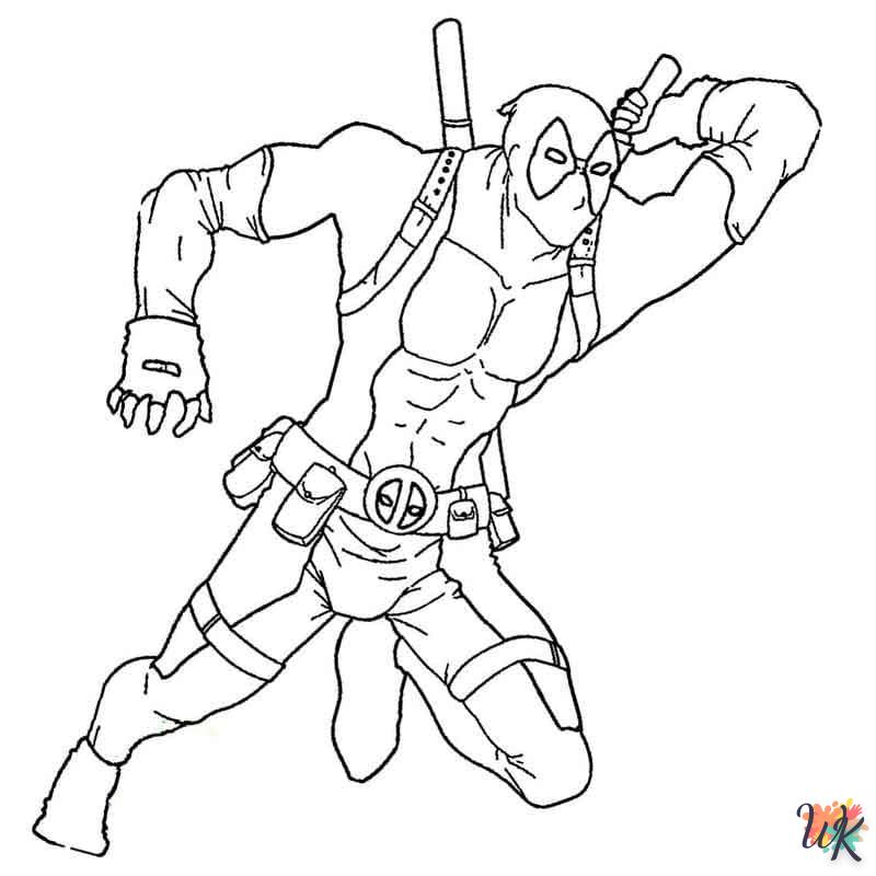 télécharger coloriage deadpool  gratuit 1