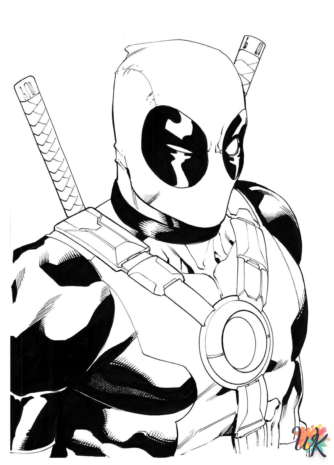 coloriage deadpool  a imprimer enfant 5 ans