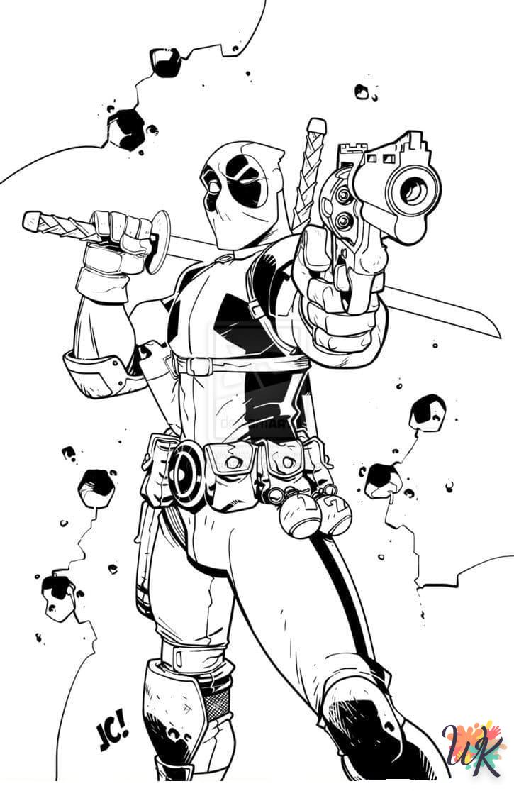 coloriage deadpool  a imprimer gratuitement