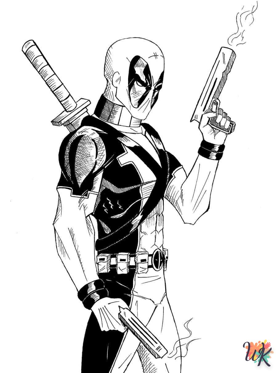 coloriage deadpool  enfant 4 ans a imprimer 1