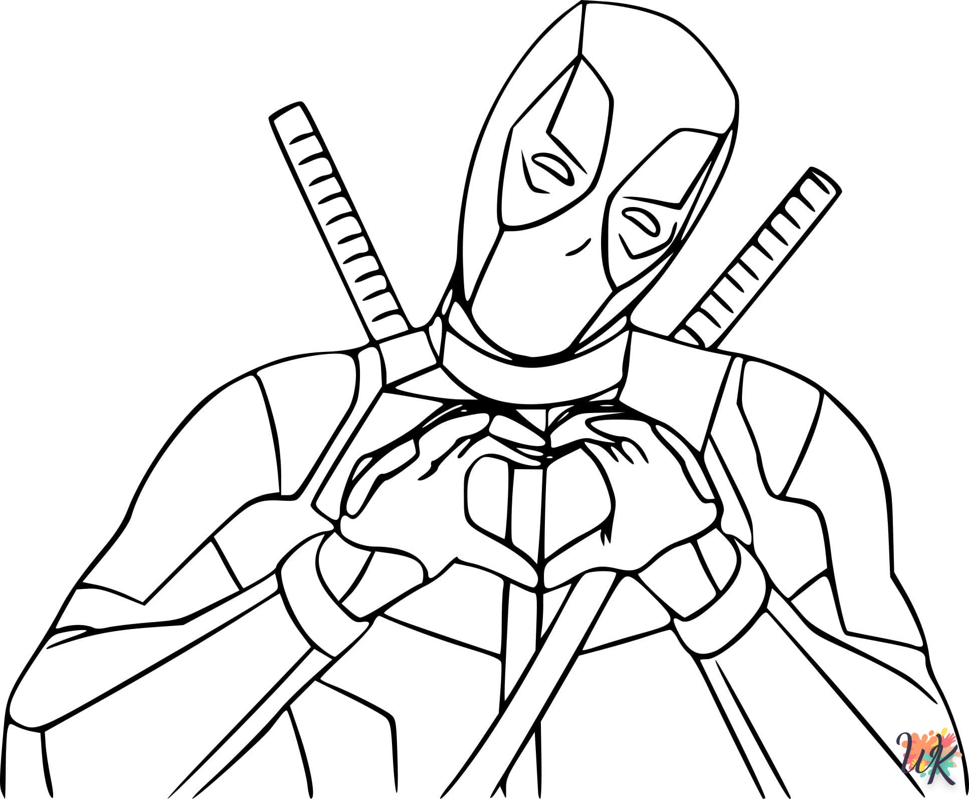 télécharger coloriage deadpool  gratuit