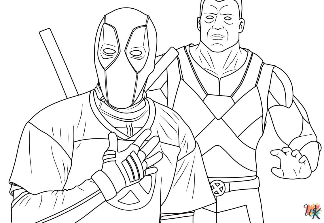 coloriage deadpool  bebe animaux a imprimer gratuit