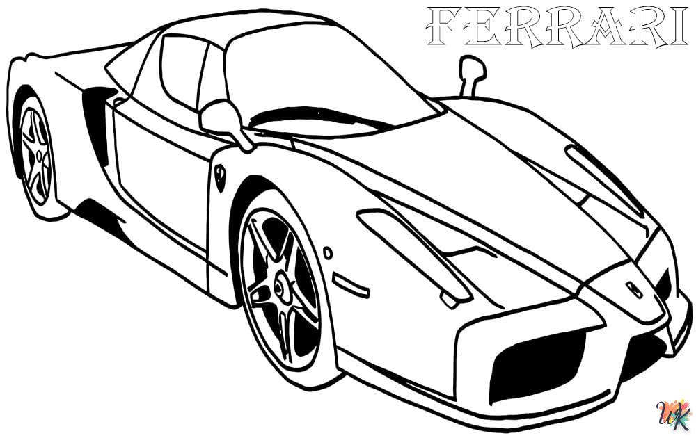 coloriage Ferrari  a imprimer gratuit