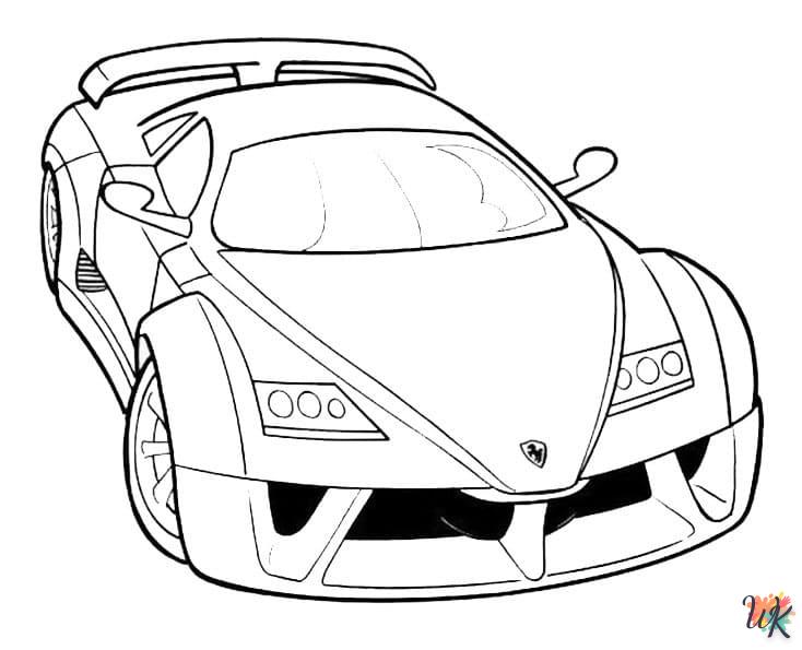 coloriage Ferrari  enfant à imprimer