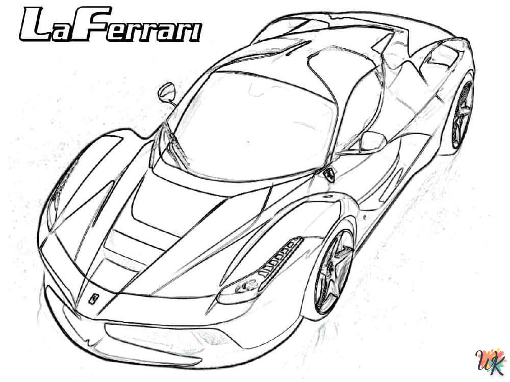 a imprimer coloriage Ferrari  gratuit