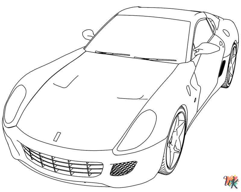 coloriage Ferrari  animaux enfant a imprimer 1