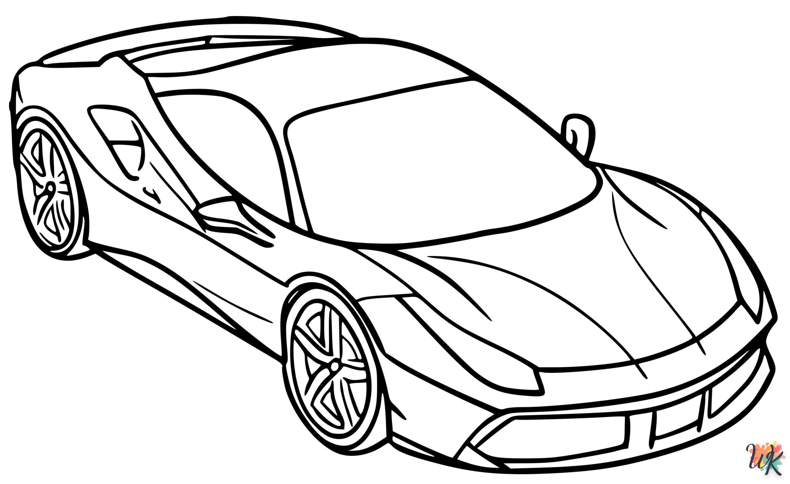 coloriage Ferrari  à imprimer gratuit 1