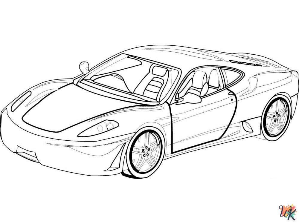 coloriage Ferrari  gratuit en ligne 1