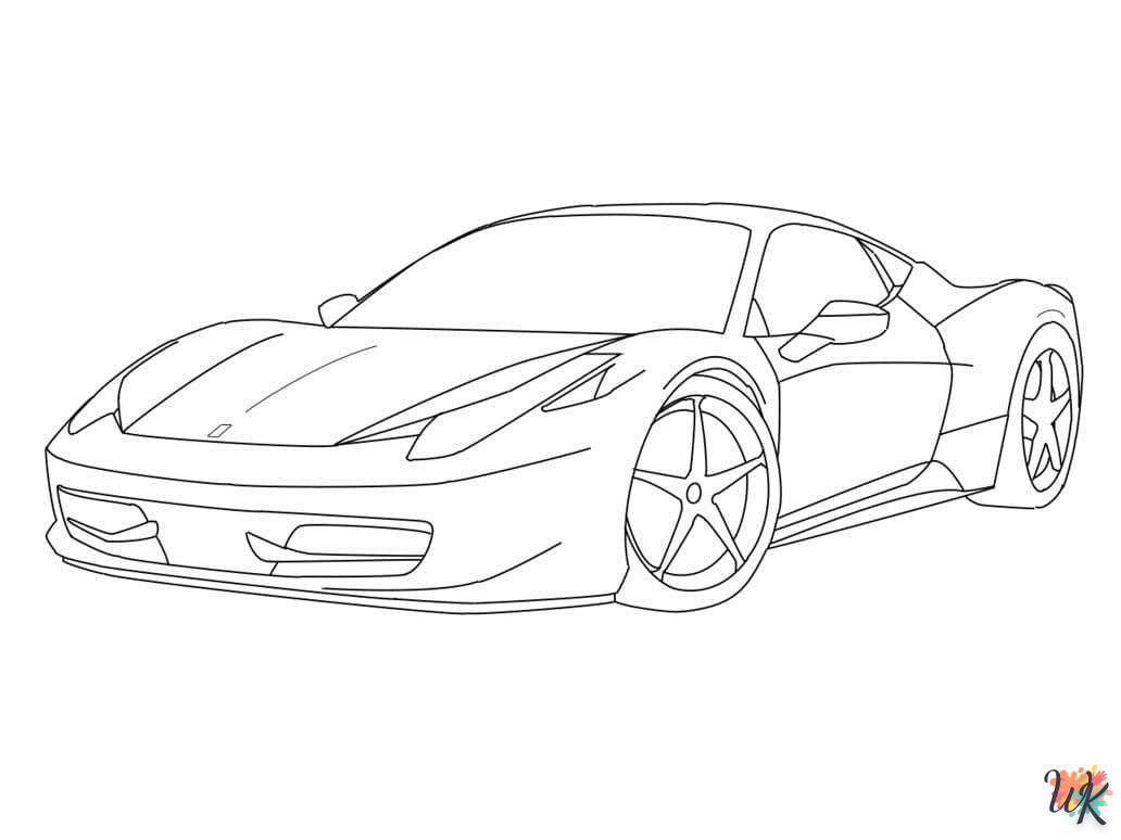 coloriage Ferrari  et dessins 2