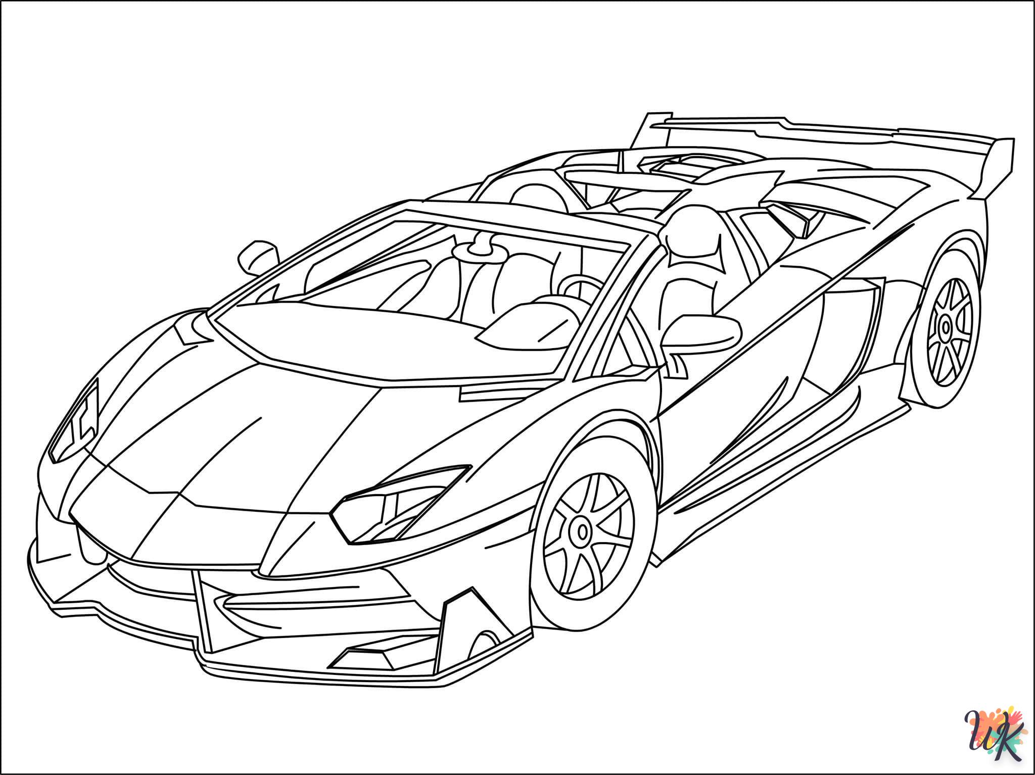 coloriage Ferrari  gratuit à imprimer