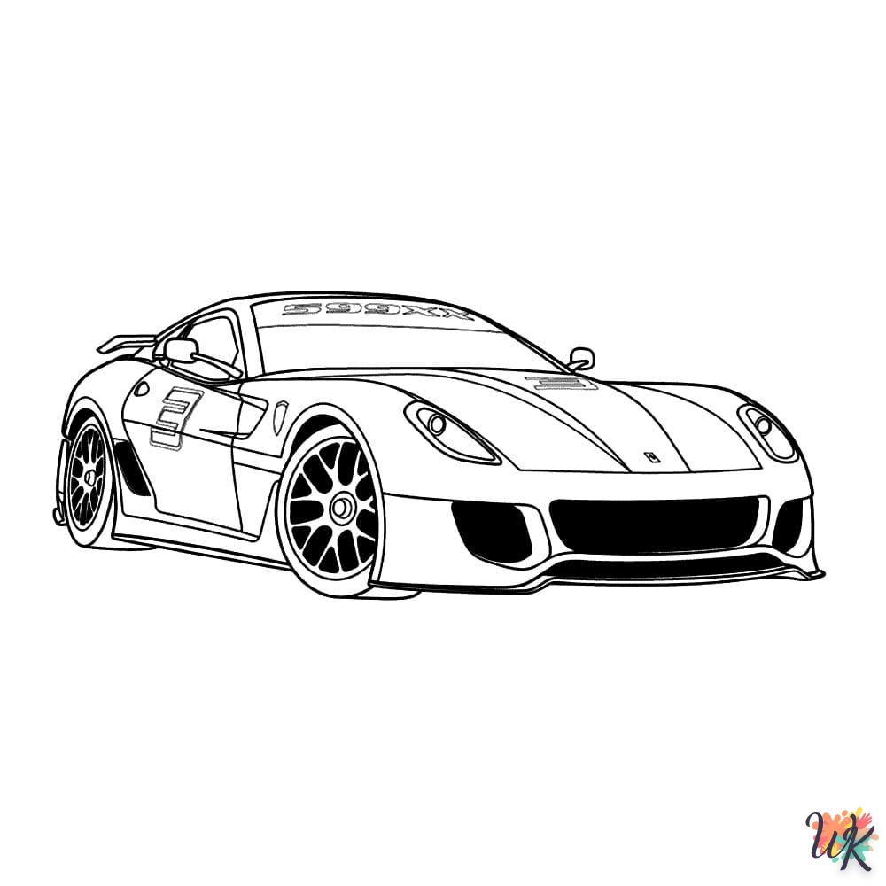 coloriage Ferrari  a imprimer gratuitement