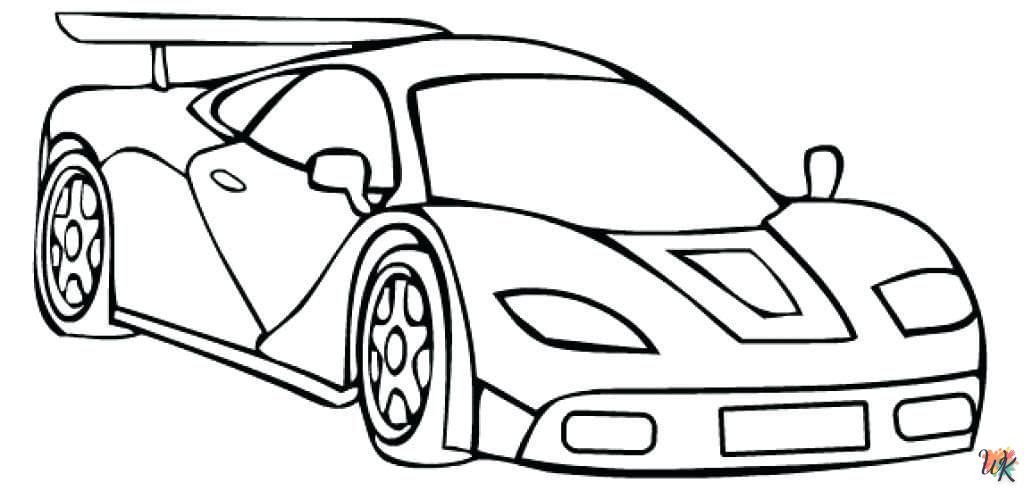 coloriage Ferrari  et decoupage