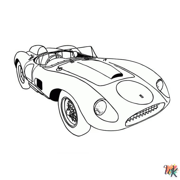 coloriage Ferrari  sonic en ligne gratuit à imprimer 2