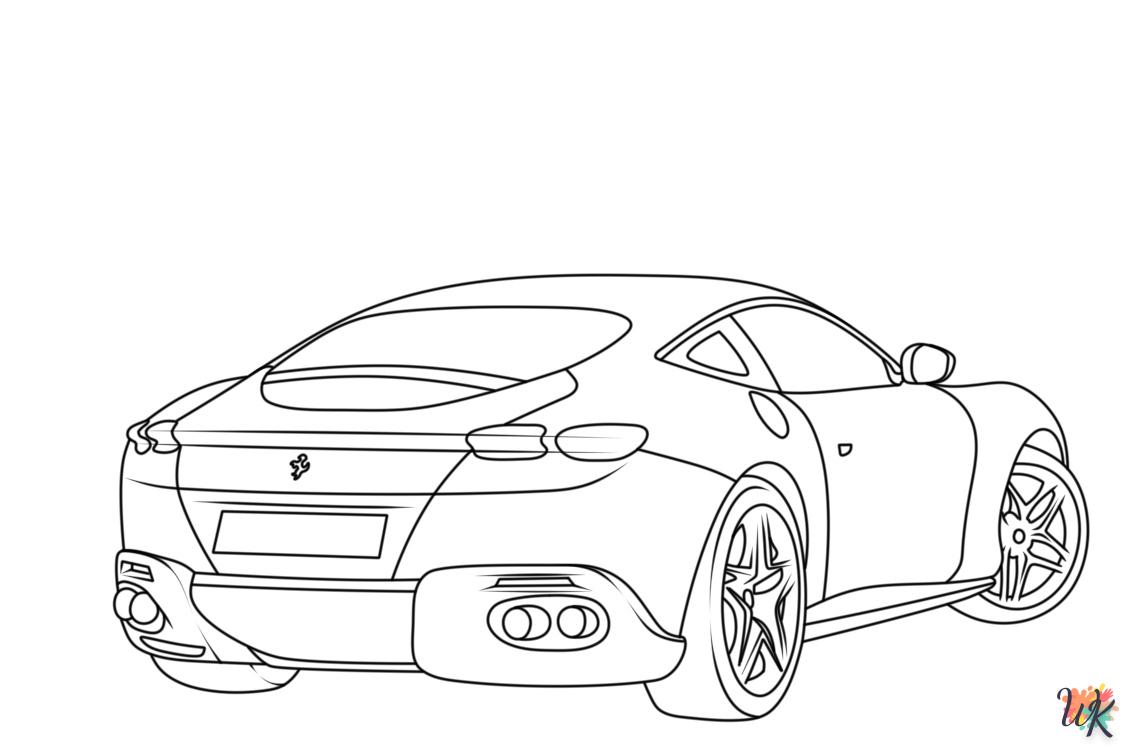 imprimer coloriage Ferrari  gratuit