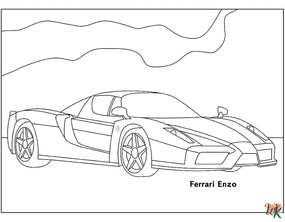 coloriage Ferrari  et dessins 1