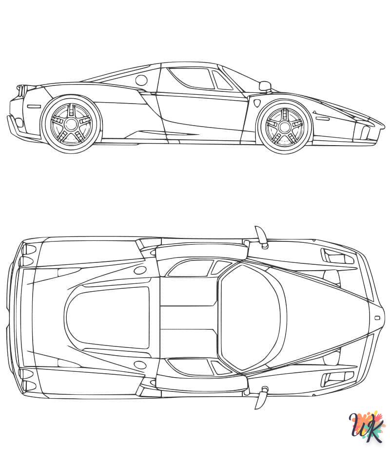 coloriage Ferrari  en ligne pour enfant 1