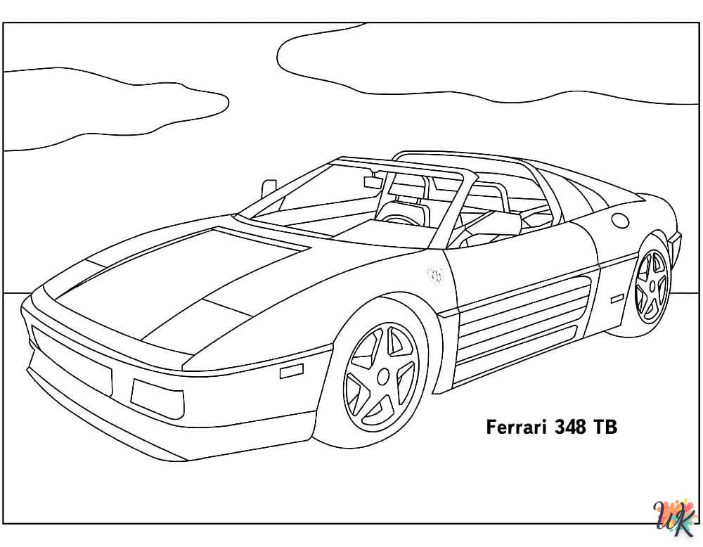 coloriage Ferrari  a imprimer