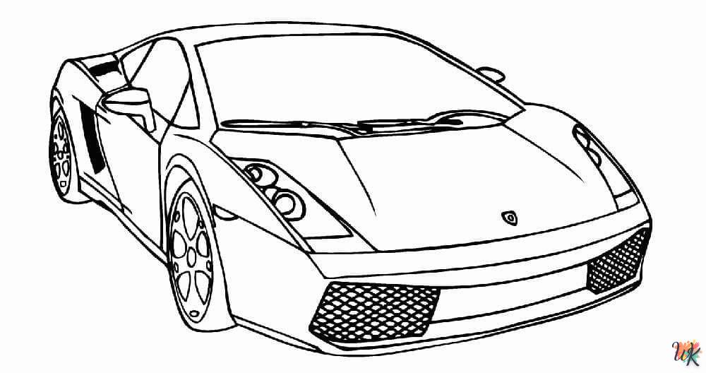 coloriage Ferrari  à imprimer a4