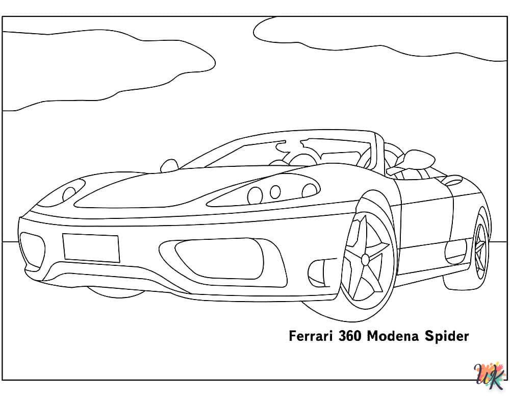 coloriage Ferrari  et dessins