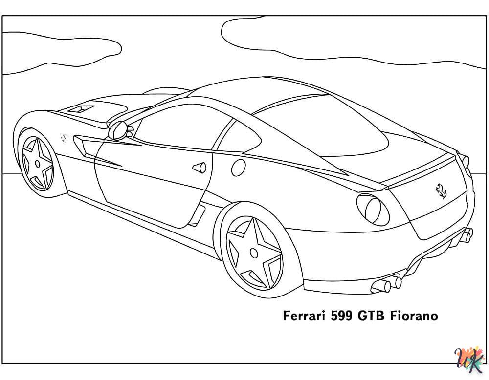 coloriage Ferrari  en ligne 8 ans