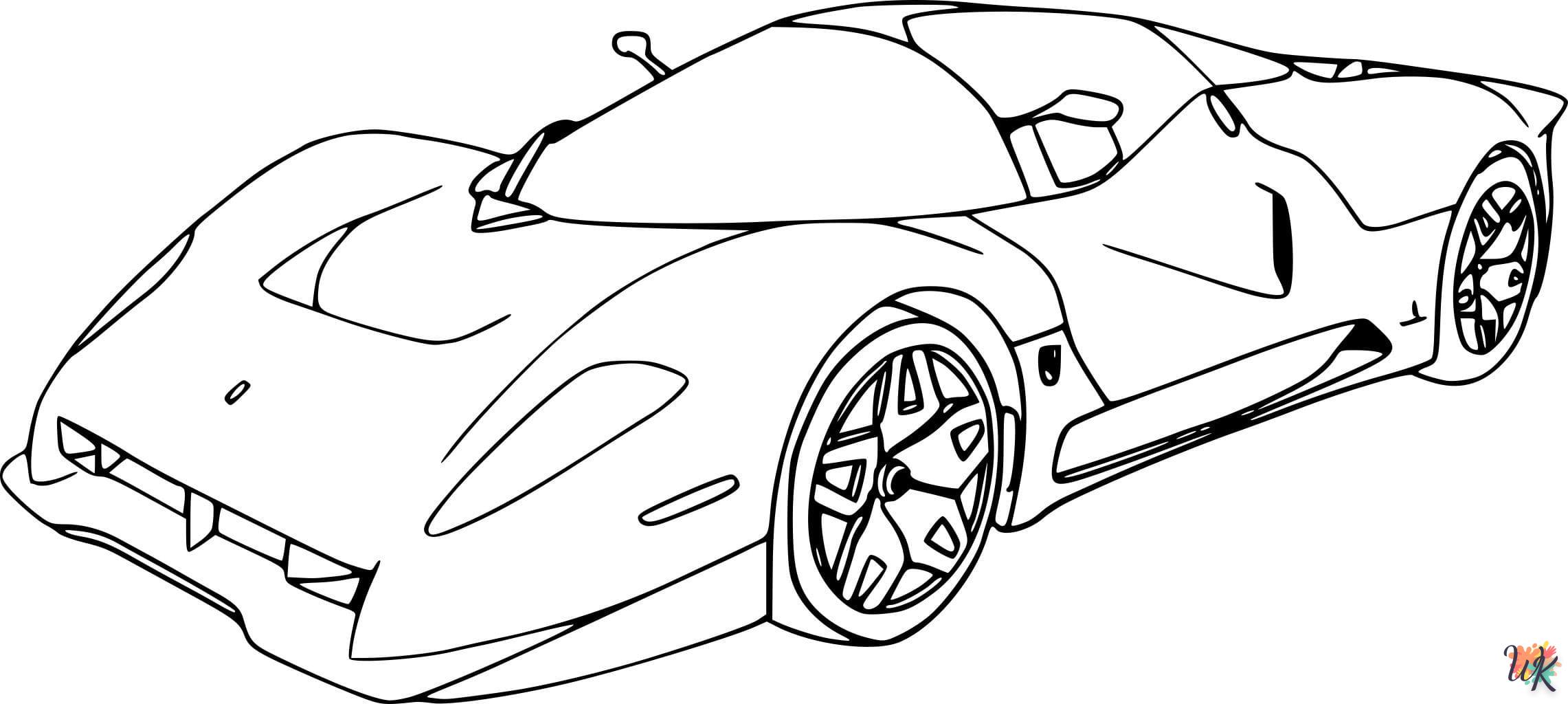 coloriage Ferrari  pour enfants à télécharger