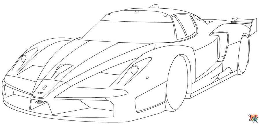 imprimer coloriage Ferrari  pour enfant