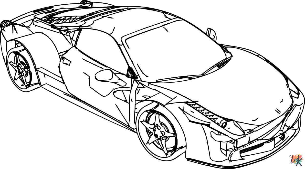 coloriage Ferrari  en ligne