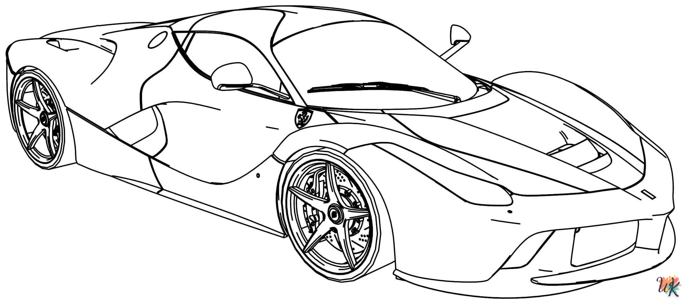 coloriage Ferrari  en ligne gratuit pour 12 ans