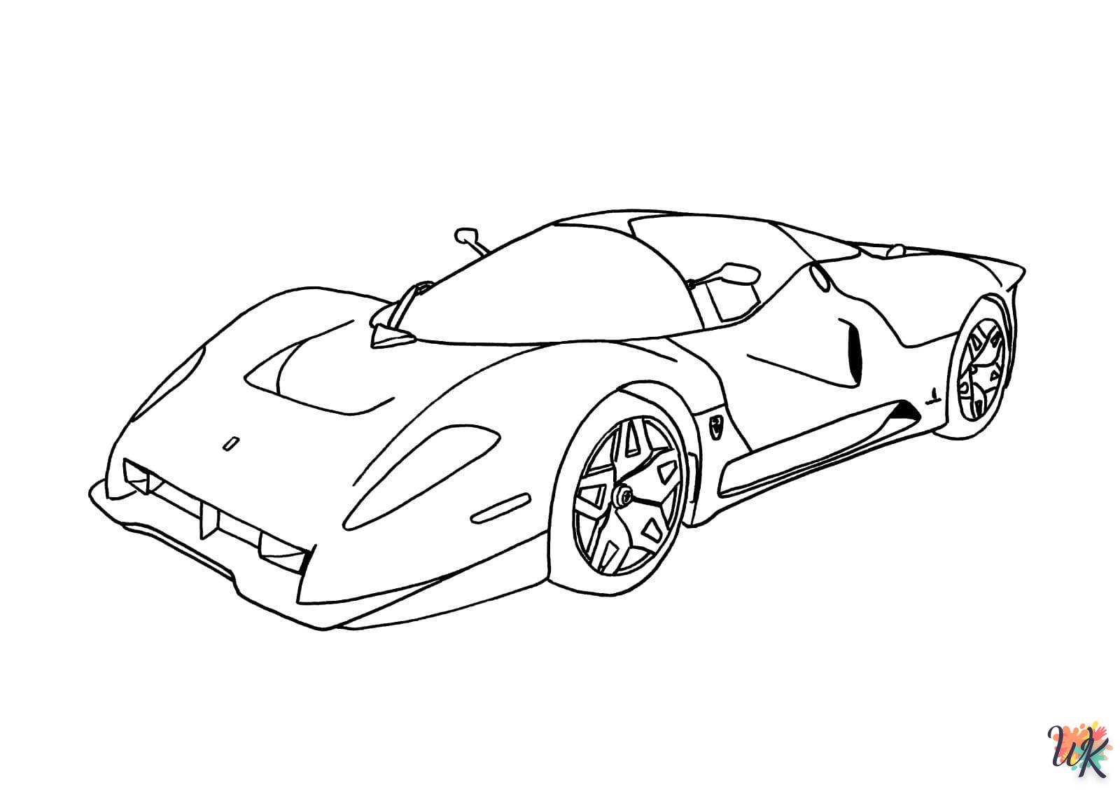 coloriage Ferrari  pour enfants a imprimer