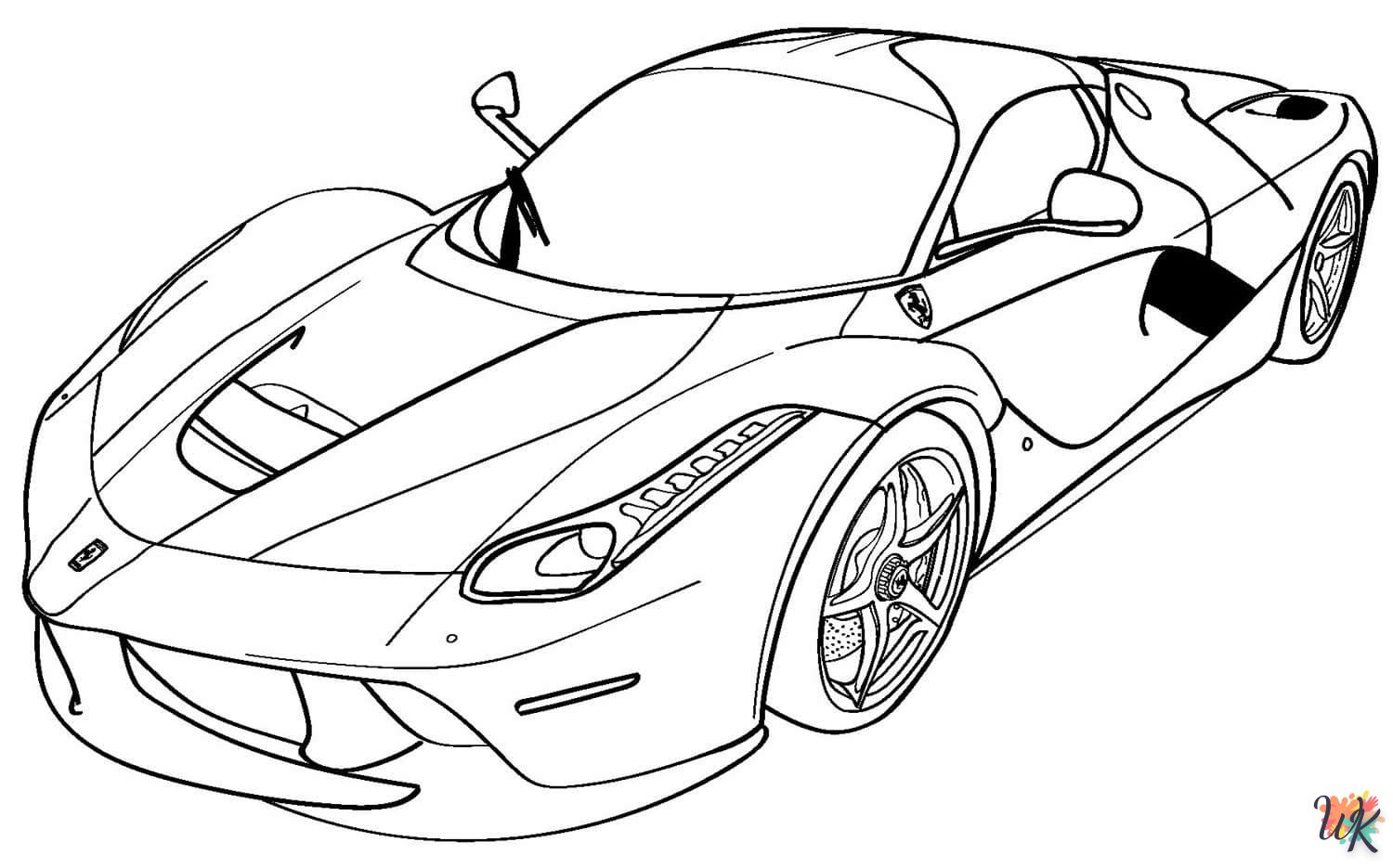 coloriage Ferrari  en ligne avengers gratuit