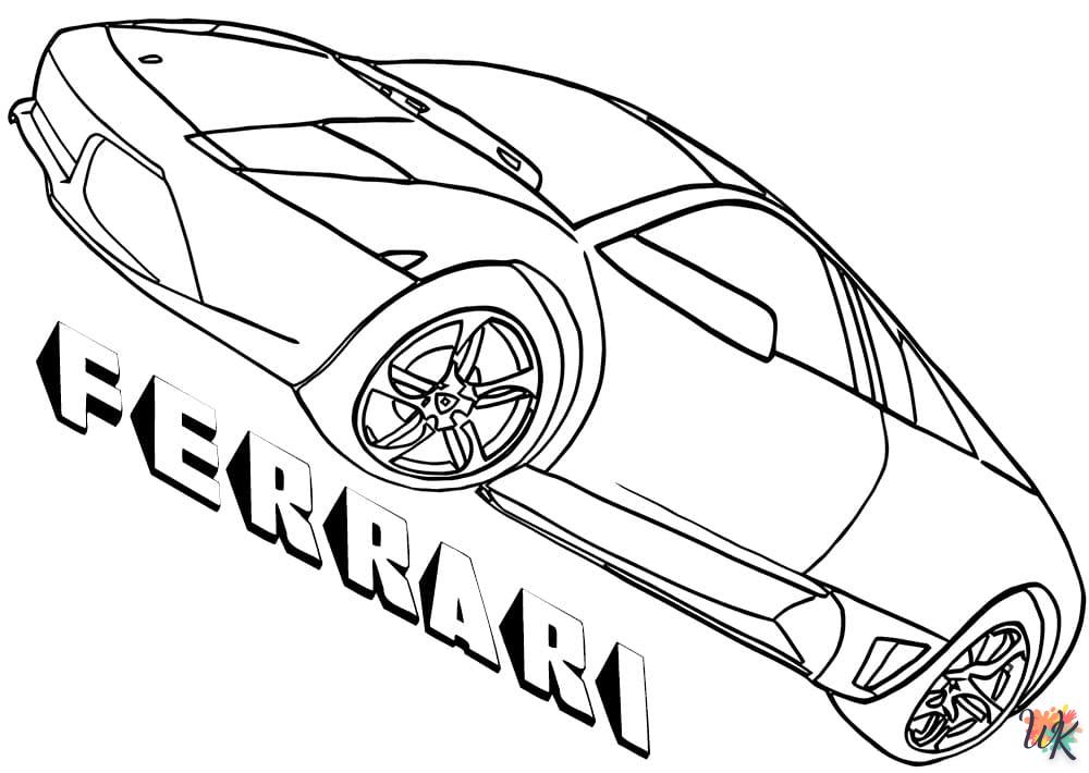 coloriage Ferrari  a dessiner et imprimer