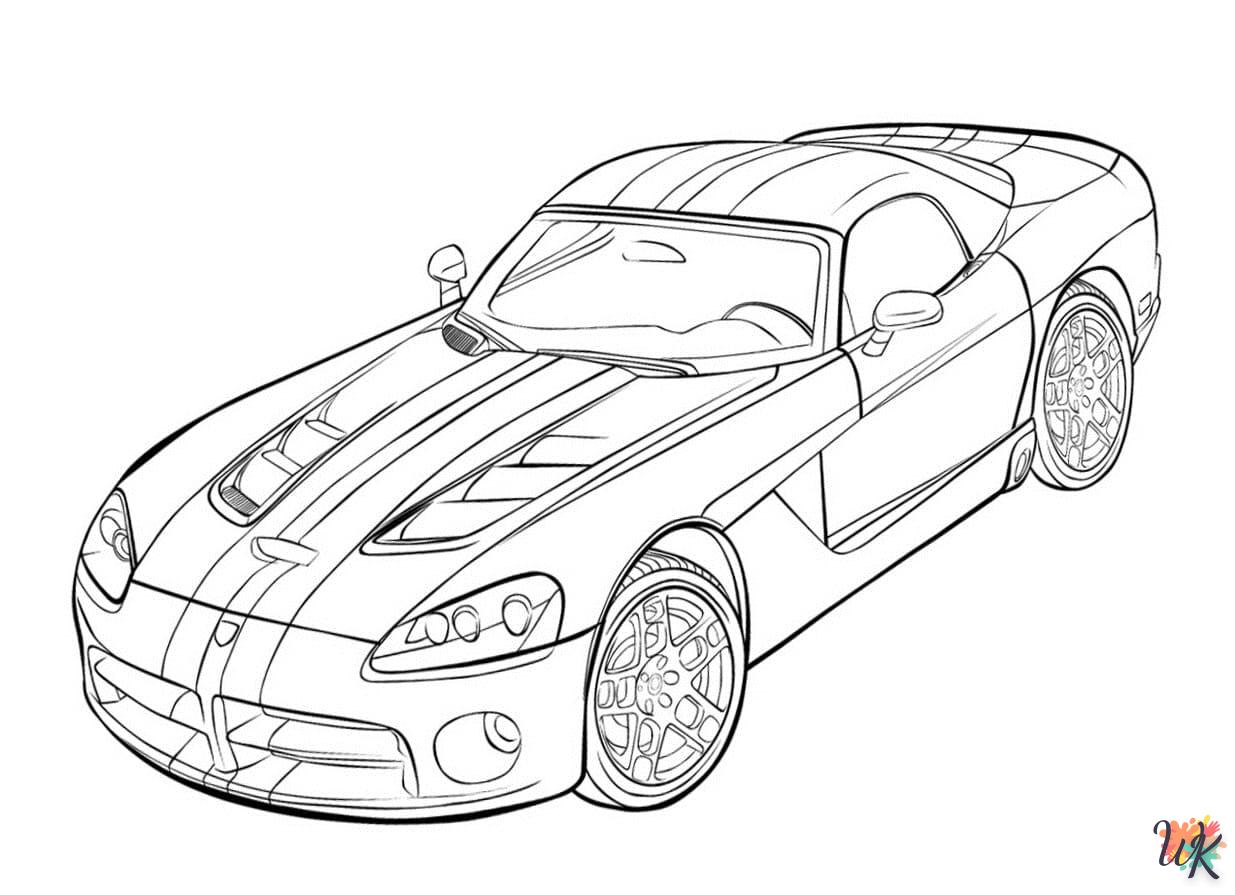 coloriage Ferrari  de pour enfants 1