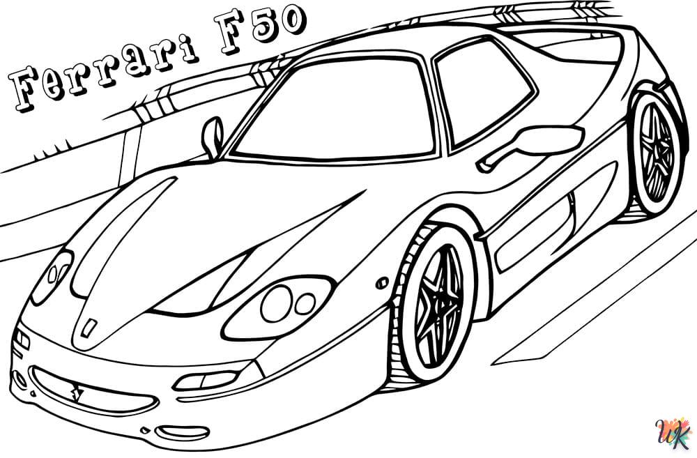 imprimer coloriage Ferrari