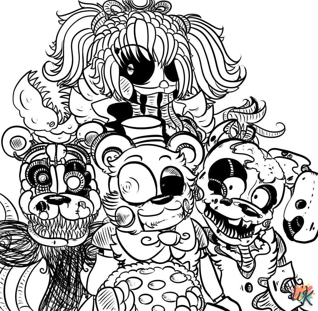 Coloriage Five Nights at Freddys 1