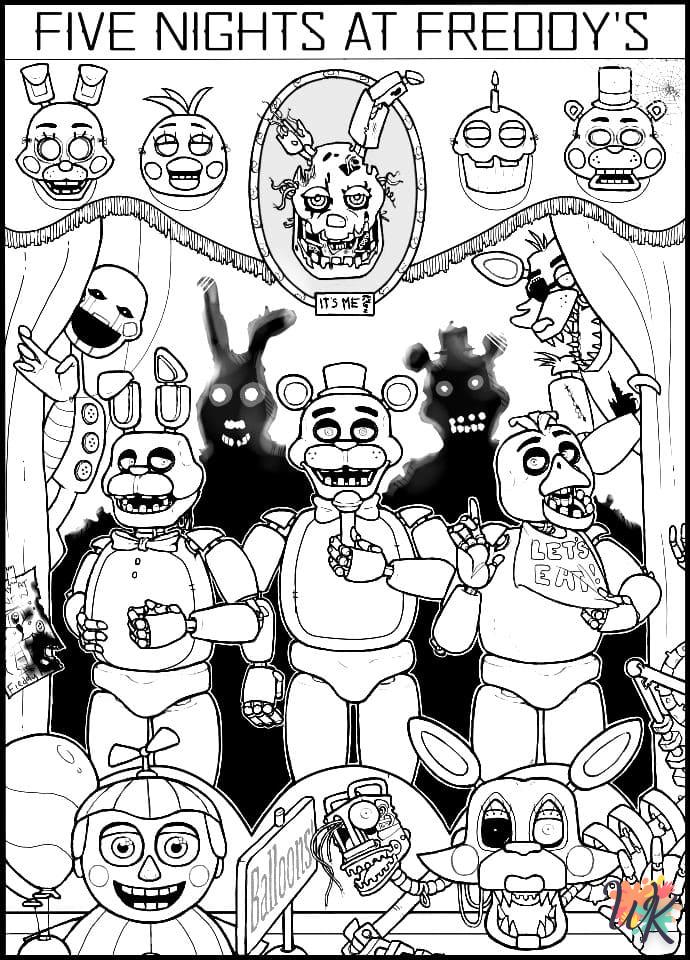 Coloriage Five Nights at Freddys 4