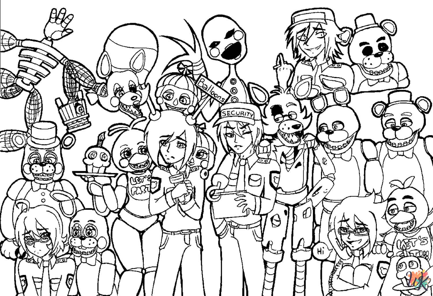 Coloriage Five Nights at Freddys 93