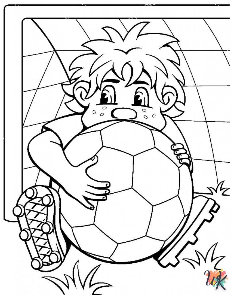 coloriage Football  pour enfant à imprimer 3