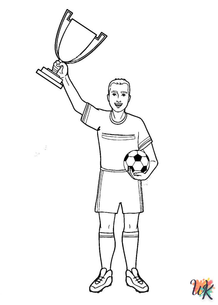 coloriage Football  et decoupage a imprimer gratuit 1