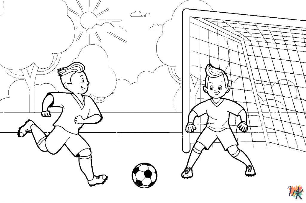 coloriage Football  a imprimer enfant 6 ans