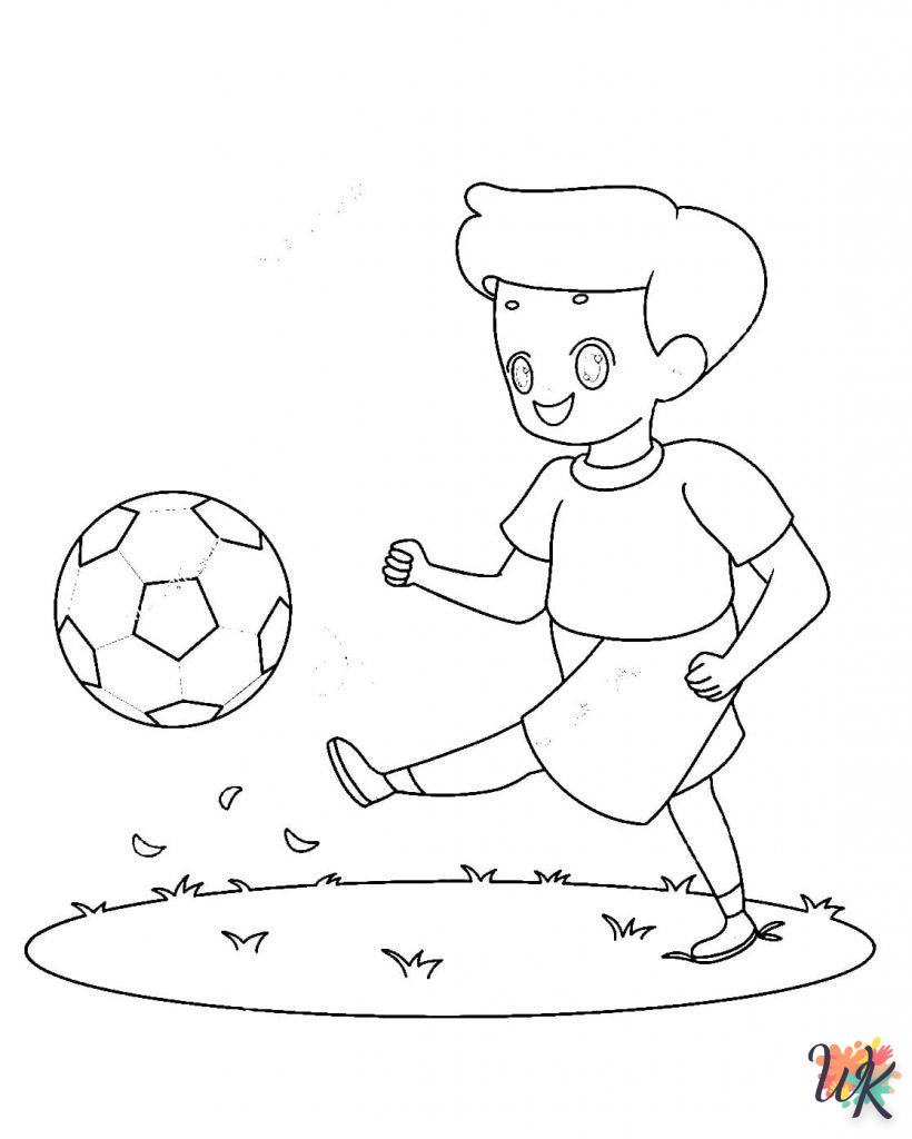 coloriage Football  pour enfant à imprimer 2