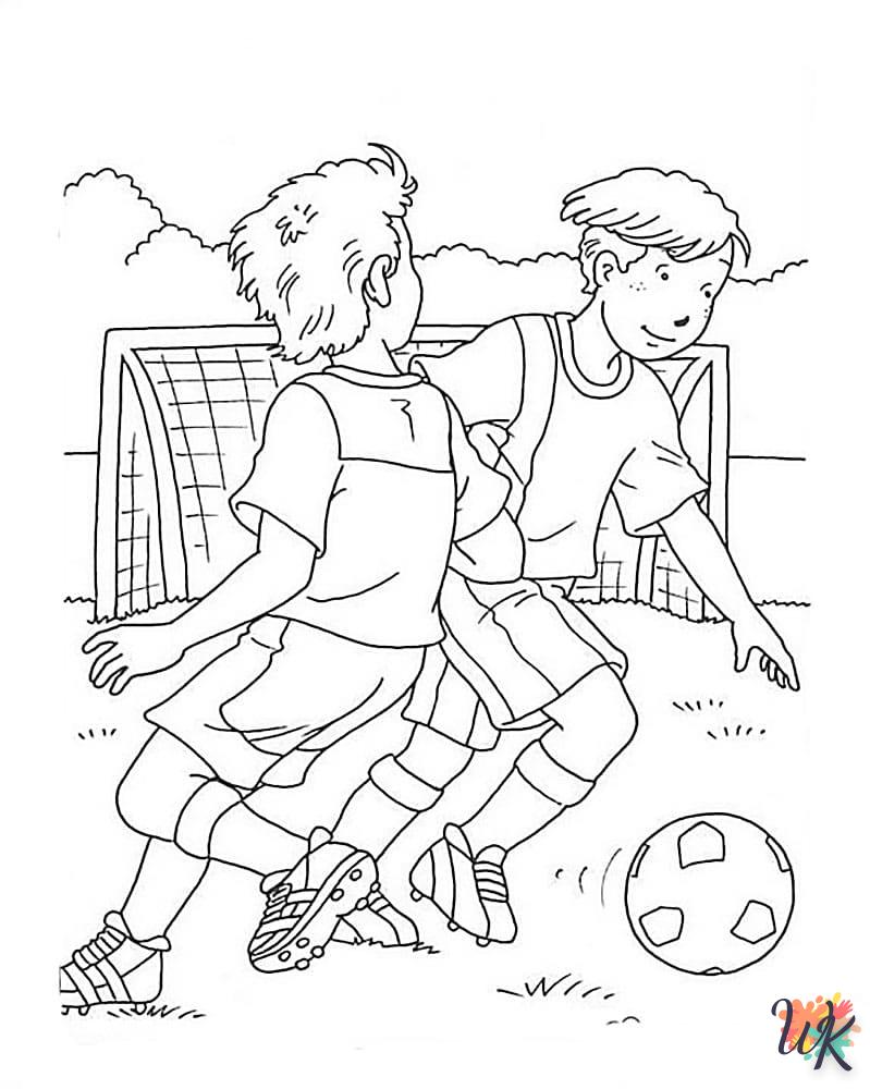 coloriage Football  pour enfant de 6 ans