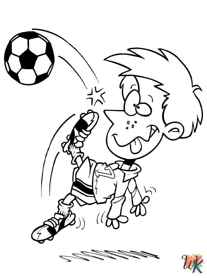 coloriage Football  dinosaures en ligne gratuit à imprimer