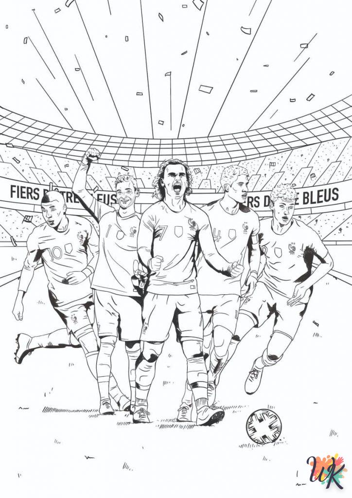 coloriage Football  à numéro adulte en ligne gratuit